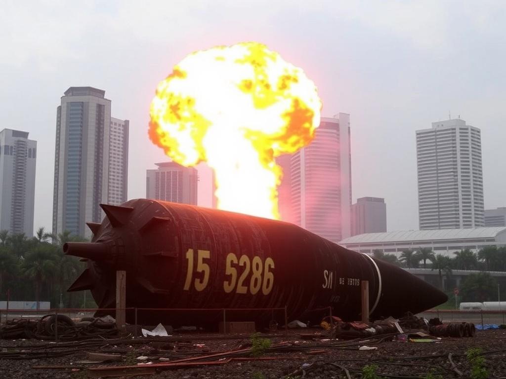 WWII Bomb in Singapore: Singapore safely detonates massive 250kg wartime bomb near airport without disrupting flights | World News - The Times of India. How the bomb was neutralised фото