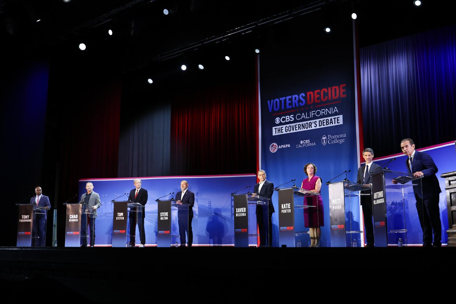 Gas prices, wildfire, insurance, climate – what each candidate said last night
