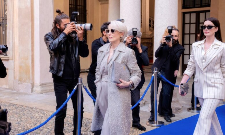 Miranda Priestly Hangs Up Her Own Coat Now