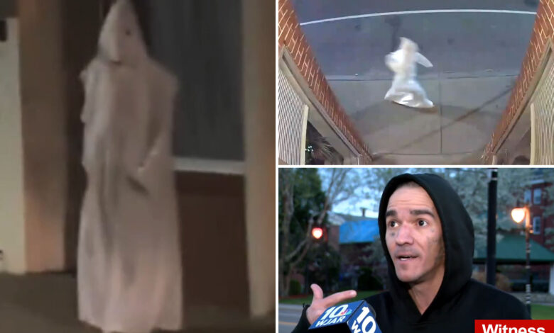 Sicko walks through quiet Rhode Island town in KKK robes: ‘That’s a whole different level of racism’