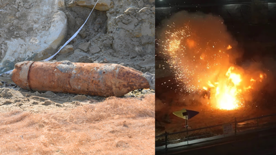 Wwii Bomb Singapore: Singapore safely detonates massive 250kg WWII bomb near airport without disrupting flights | World News – The Times of India