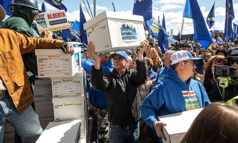 Alberta separatists say they have enough signatures for referendum on leaving Canada