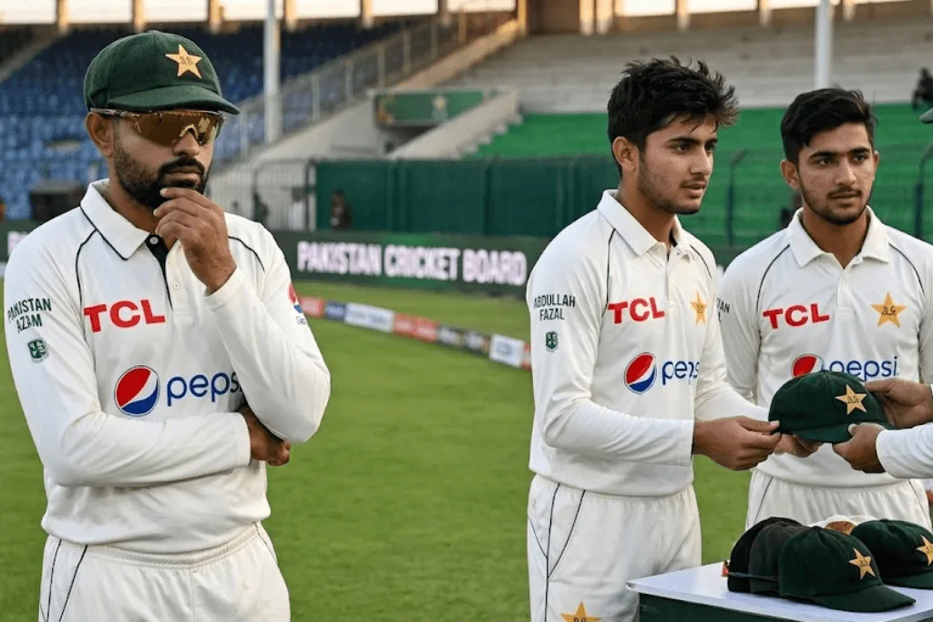 Babar Azam Pakistan Test debutants Abdullah Azan