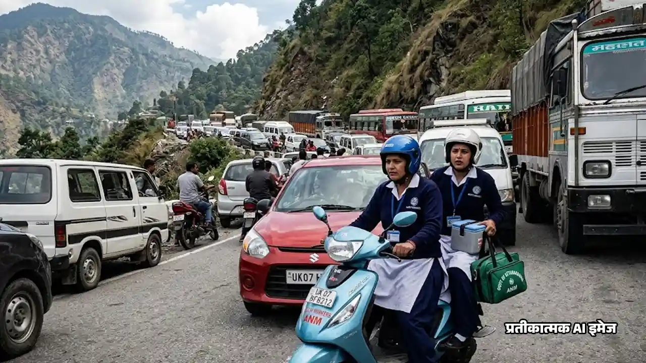 Chamoli : जाम में फंसी गर्भवती की गाड़ी, स्वास्थ्यकर्मियों ने स्कूटी से पहुंचकर बचाई जान – Doon Horizon