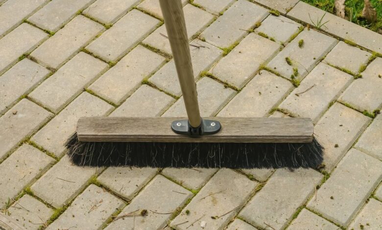 Clean your patio without a power washer using two common ingredients