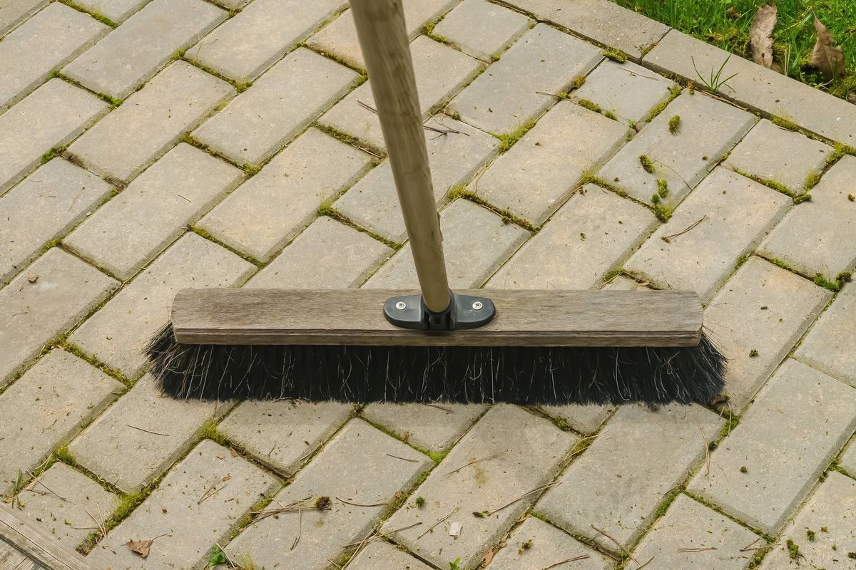 Clean your patio without a power washer using two common ingredients