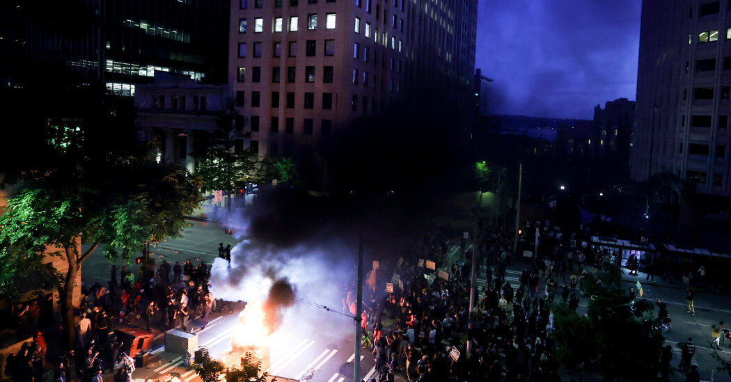 Conspiracy Trial Will Test Trump’s Aggressive Tactics Against Protesters