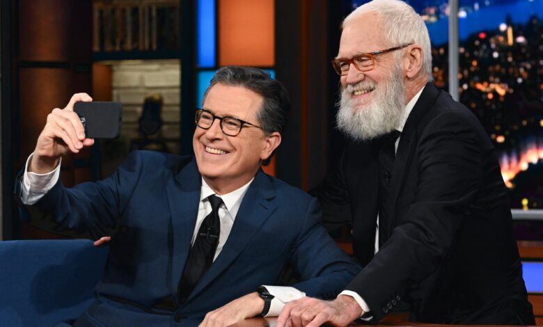 David Letterman blasts ‘lying weasels’ CBS as Colbert nears ‘Late Show’ finale
