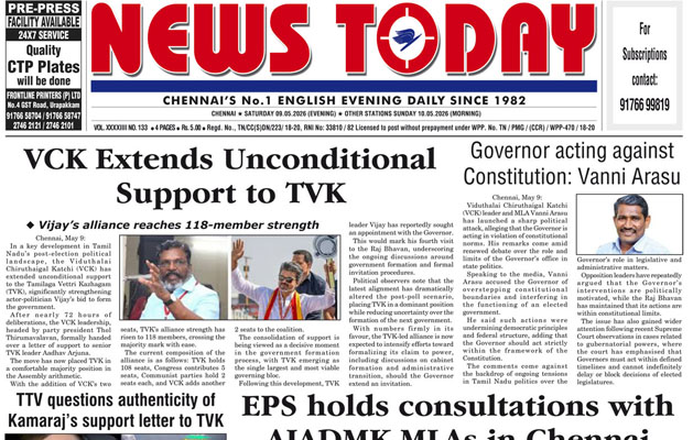 E-paper 09 May 2026 – News Today | First with the news