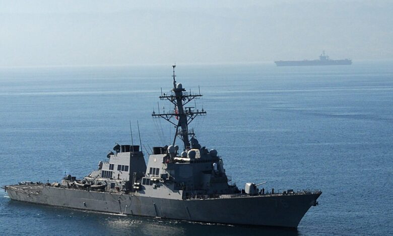 Fire aboard Navy destroyer USS Higgins, officials say