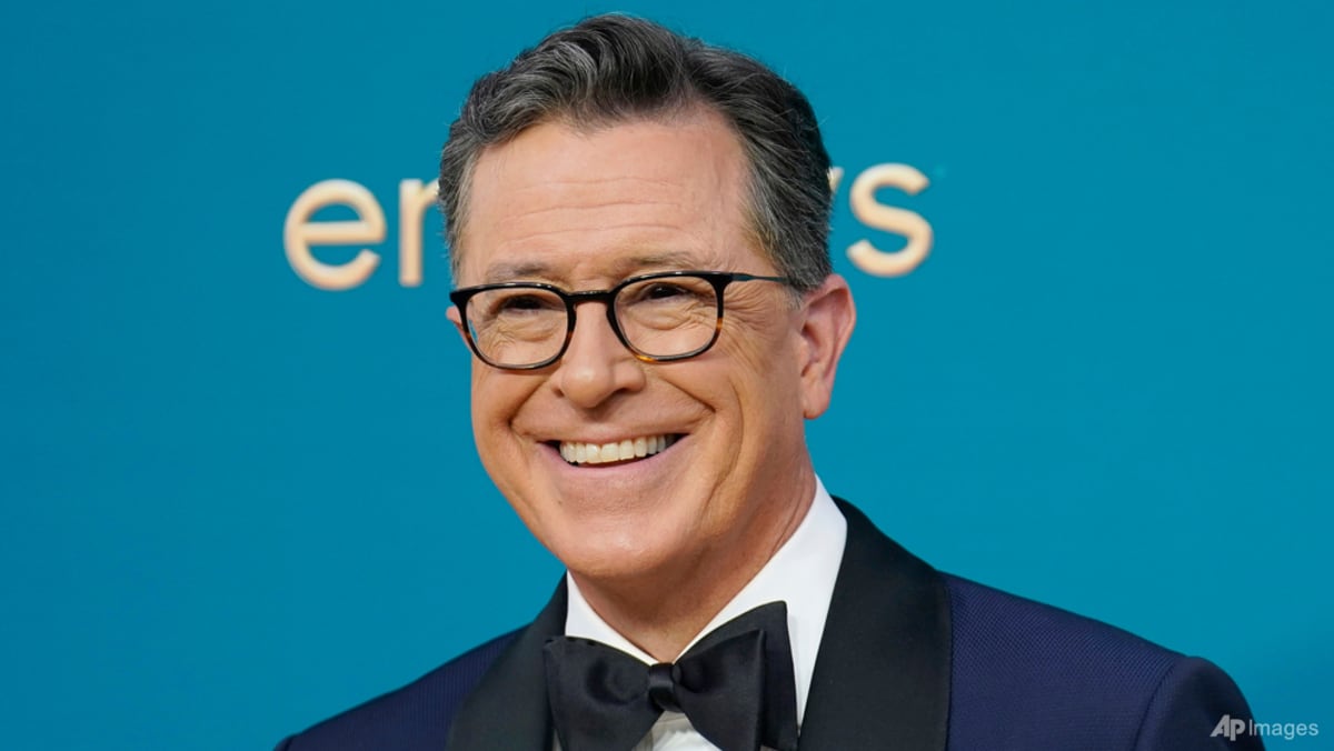 ‘Fired and festive’: Late Show host Stephen Colbert bows out