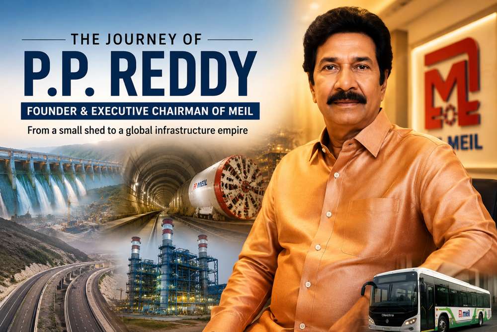 From a Small Pipe Unit in Hyderabad to a Global Infrastructure Giant: The Extraordinary Journey of MEIL Founder P.P. Reddy | Telangana Tribune