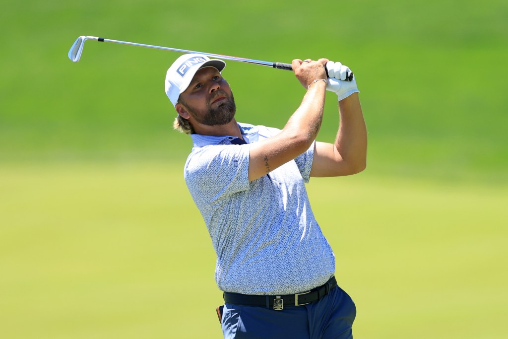 Golfer Daniel Brown smokes cigarettes with fans in funny PGA Championship scene