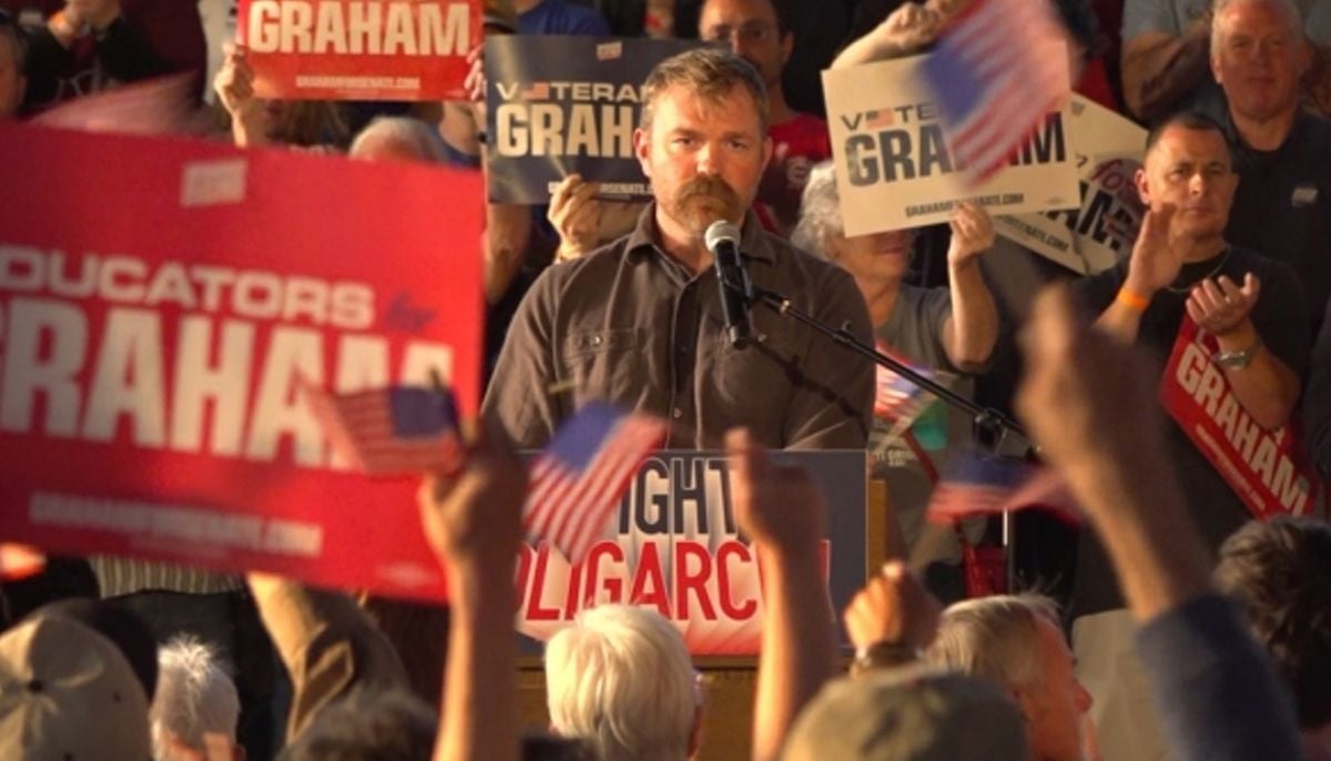 Graham Platner joins Bernie Sanders ‘Fighting Oligarchy’ tour in Maine, urges ‘political revolution’