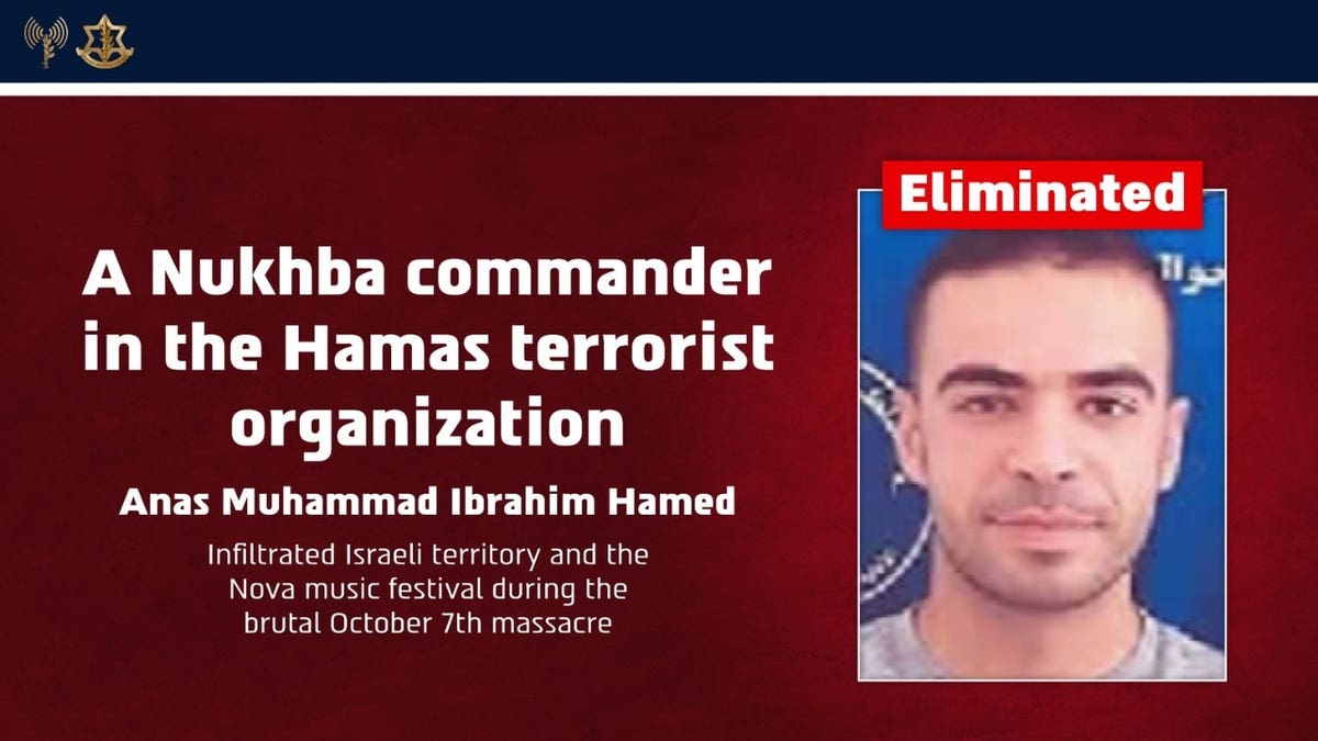 IDF claims to have taken out Hamas commander who participated in Oct 7