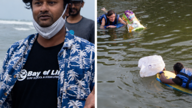 In Chennai, an Ex-Lawyer Got Locals To Clear 24000 Kg of Waste for 600 Free Surf Lessons