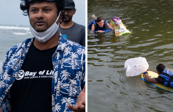 In Chennai, an Ex-Lawyer Got Locals To Clear 24000 Kg of Waste for 600 Free Surf Lessons