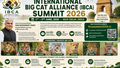 India to host International Big Cat Alliance (IBCA) Summit, on 1st – 2nd June, 2026, in New Delhi