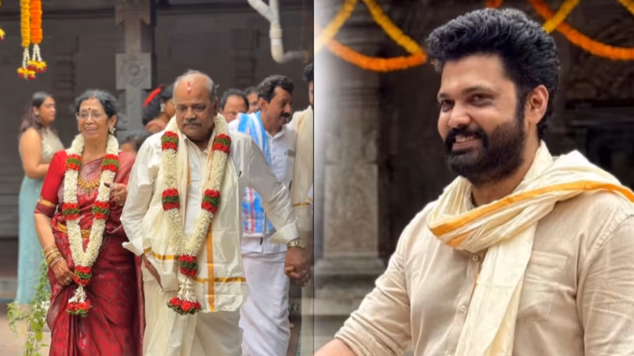 Inside PHOTOS of Rakshit Shetty Parents’ 50th Wedding Anniversary Celebration