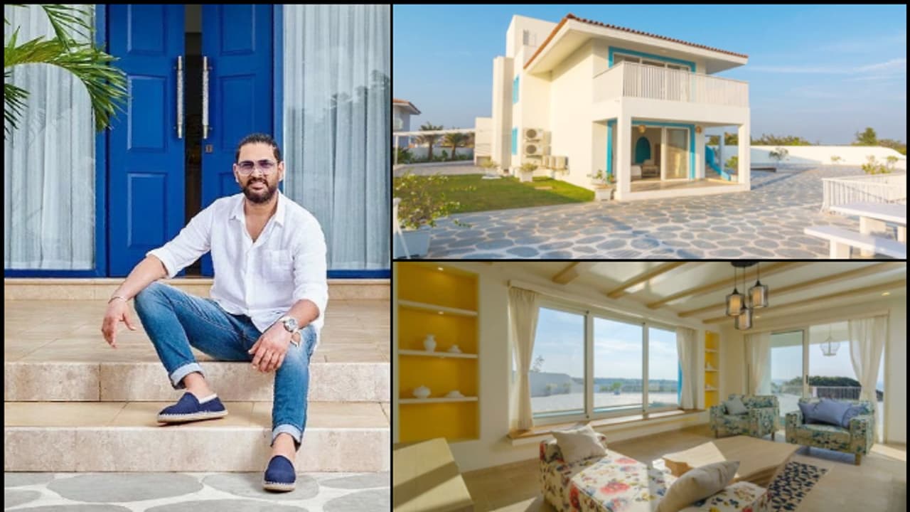 Inside Photos of Yuvraj Singh’s Stunning Rs 20 Crore Greek-Inspired Goa Villa