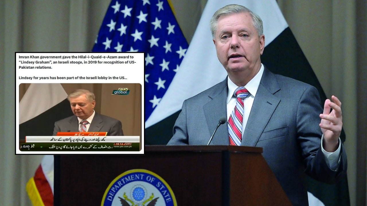 Internet questions 2019 Pakistani civil award for pro-Israeli US Senator Lindsey Graham