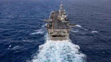 Iran claims striking US warship in Strait of Hormuz; CENTCOM denies report