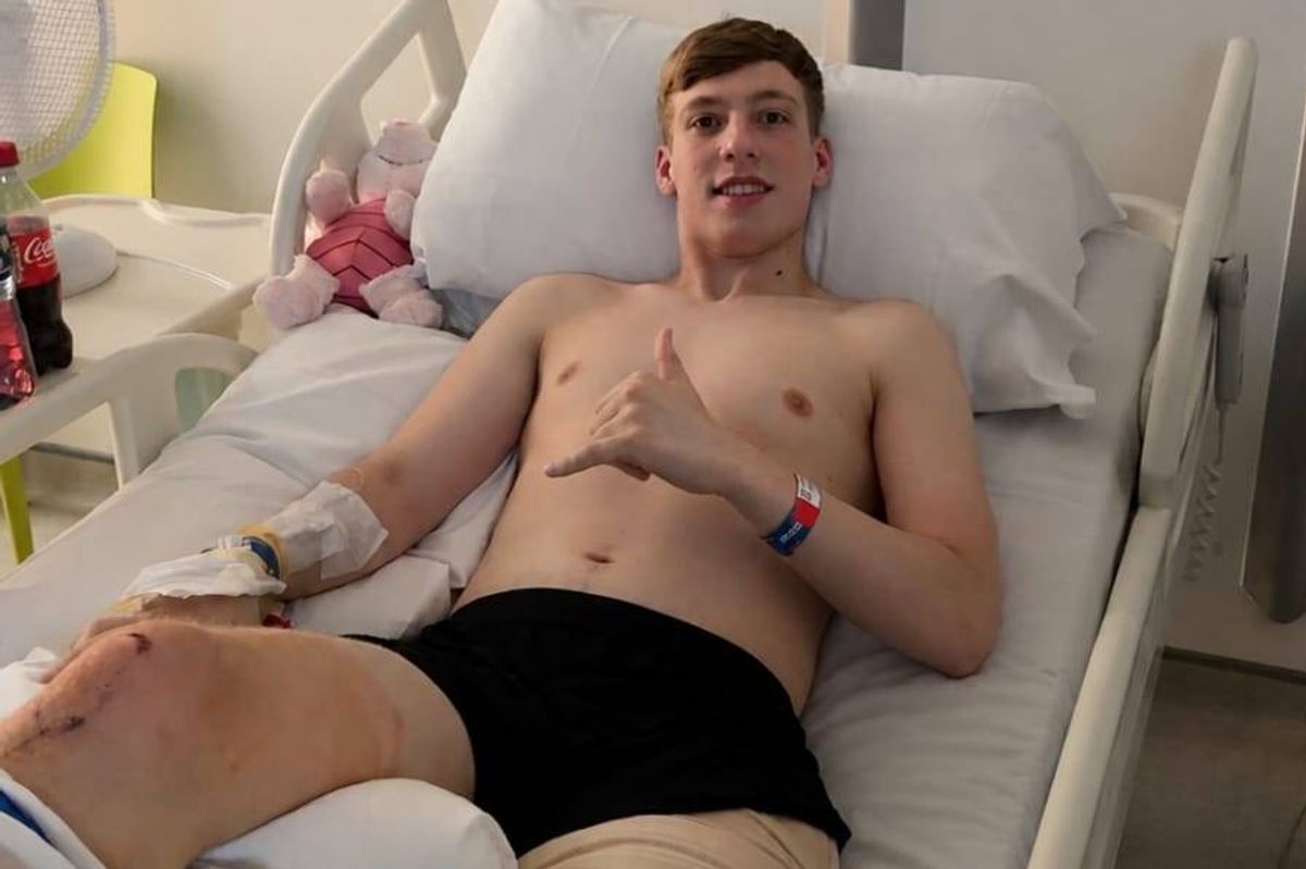 Irish teen discovers leg missing after horror ‘hit and run’ left him in a coma