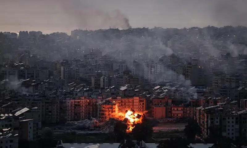 Israel strikes Beirut for the first time since ceasefire