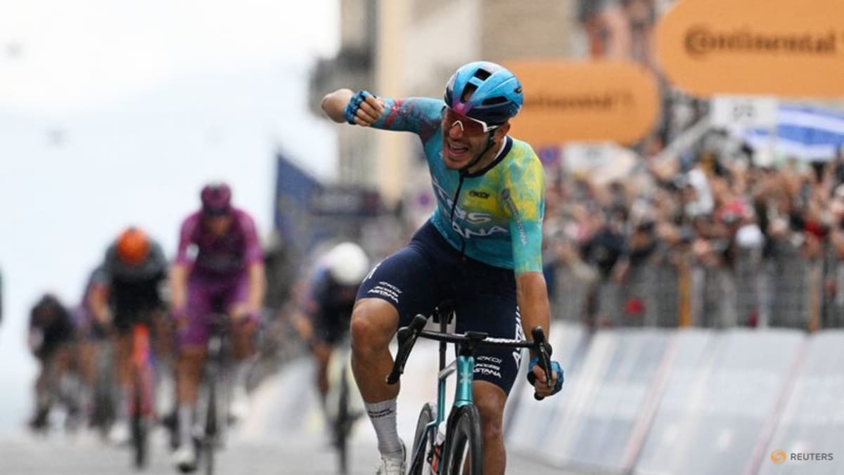 Italy’s Ballerini sprints to stage six victory on Giro d’Italia