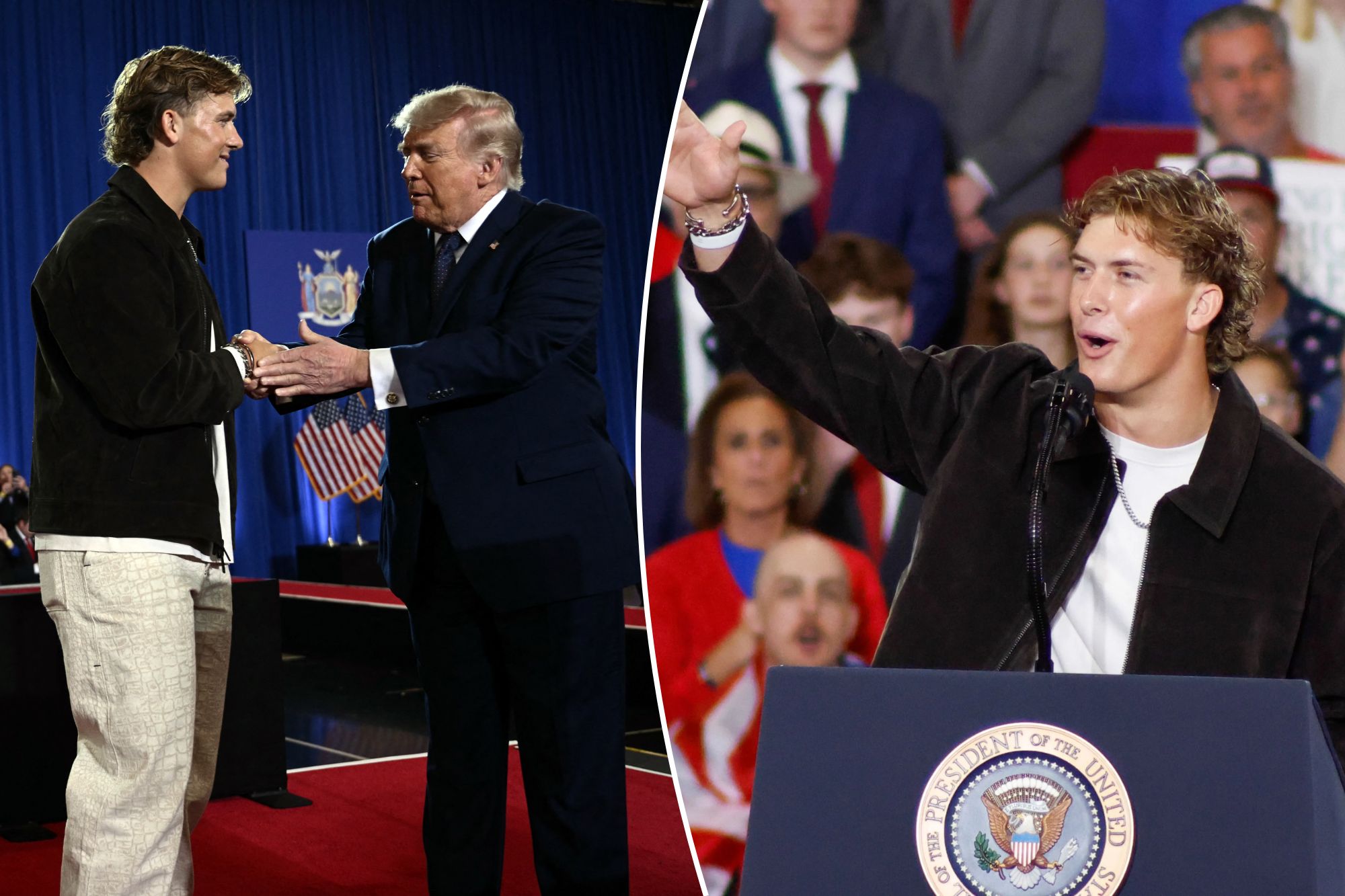 Jaxson Dart’s Trump rally decision was a messy Giants reminder