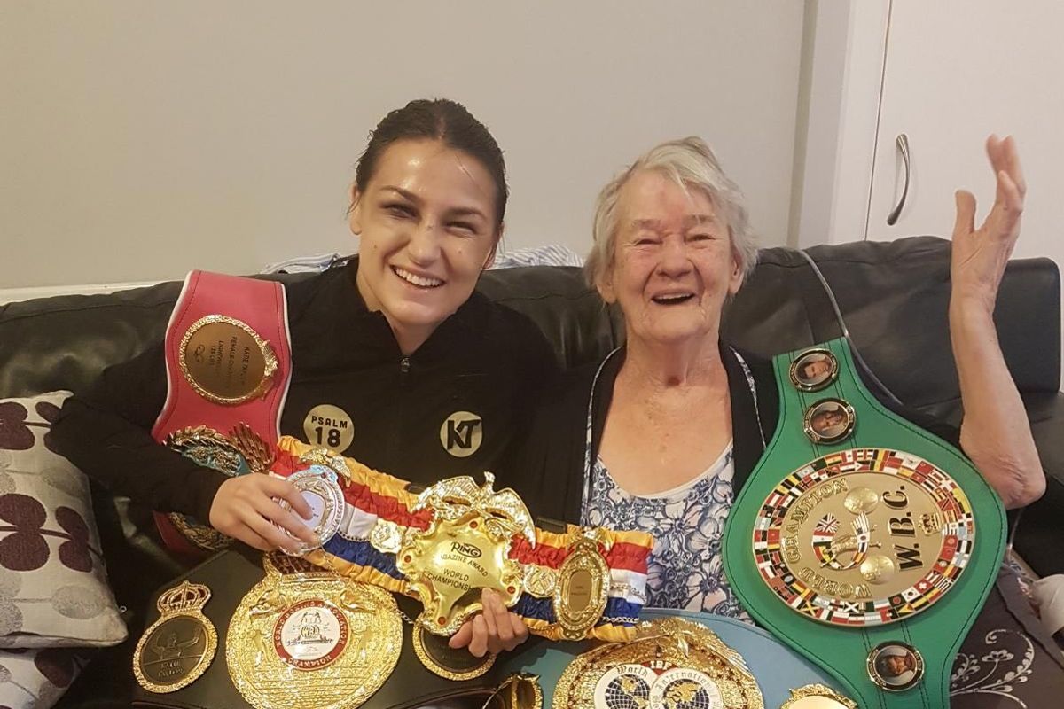 Katie Taylor pays tribute after ‘inspiring’ grandmother Kathleen dies aged 93