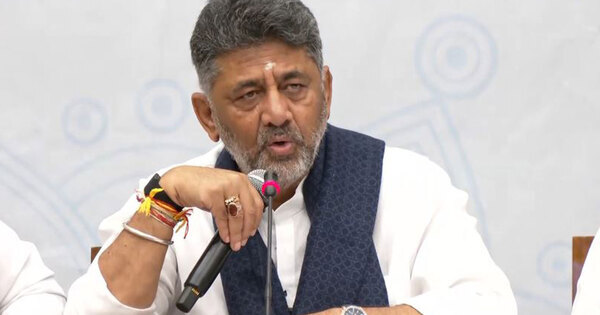 Kumaraswamy can’t survive politically without criticising Congress: Karnataka Dy CM DK Shivakumar