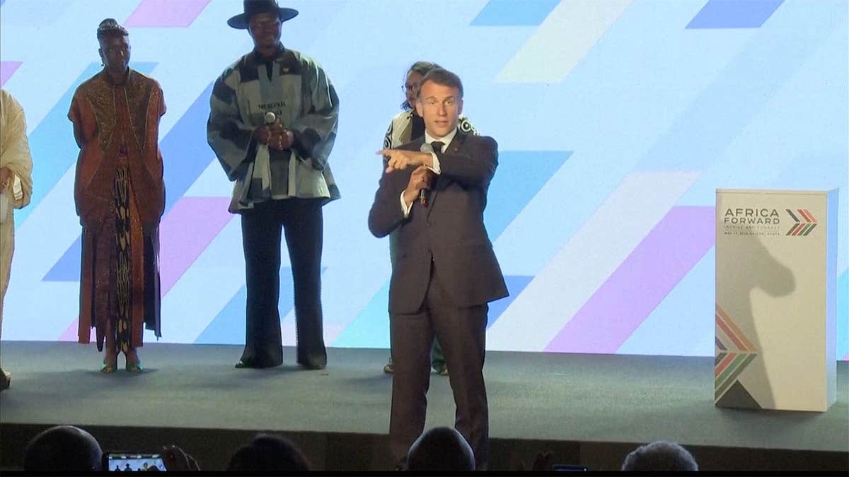 Macron takes the stage uninvited at Africa summit to scold crowd for ‘total lack of respect’