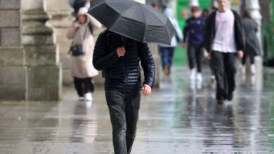 Met Eireann warn of ‘changeable and mixed’ conditions as temperatures drop