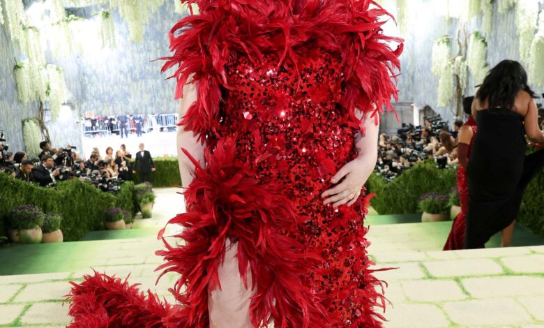 Met Gala 2026: The Reds and Yellows Brought Bare Feet, a Gold Medalist, and an Homage – Go Fug Yourself