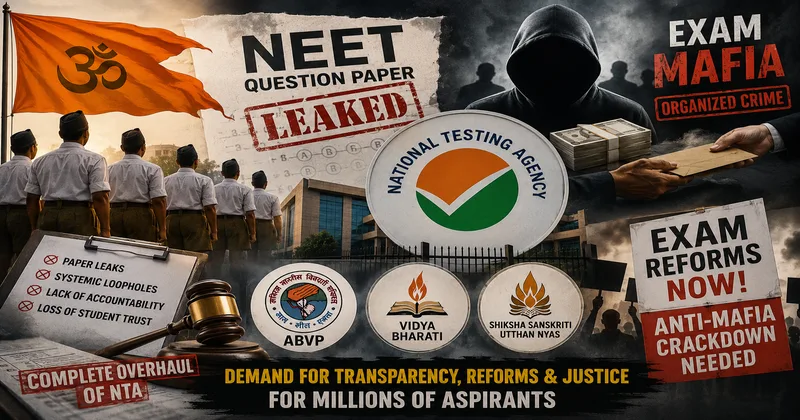 NEET 2026 Scam: ‘Treat it like organised crime’; ABVP slams NTA