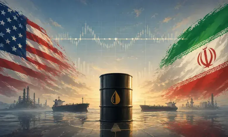 Oil eases on signs US is loosening Iranian closure of Strait of Hormuz