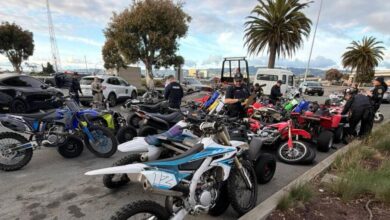 Police trap horde of riders on dirt bikes, ATVs on Bay Bridge following unruly street takeovers