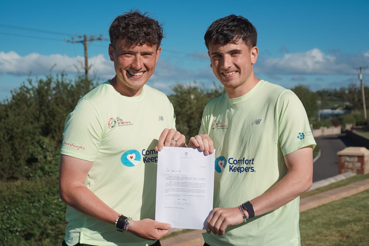 Prince William sends message of support to Irish brothers taking on charity marathon challenge