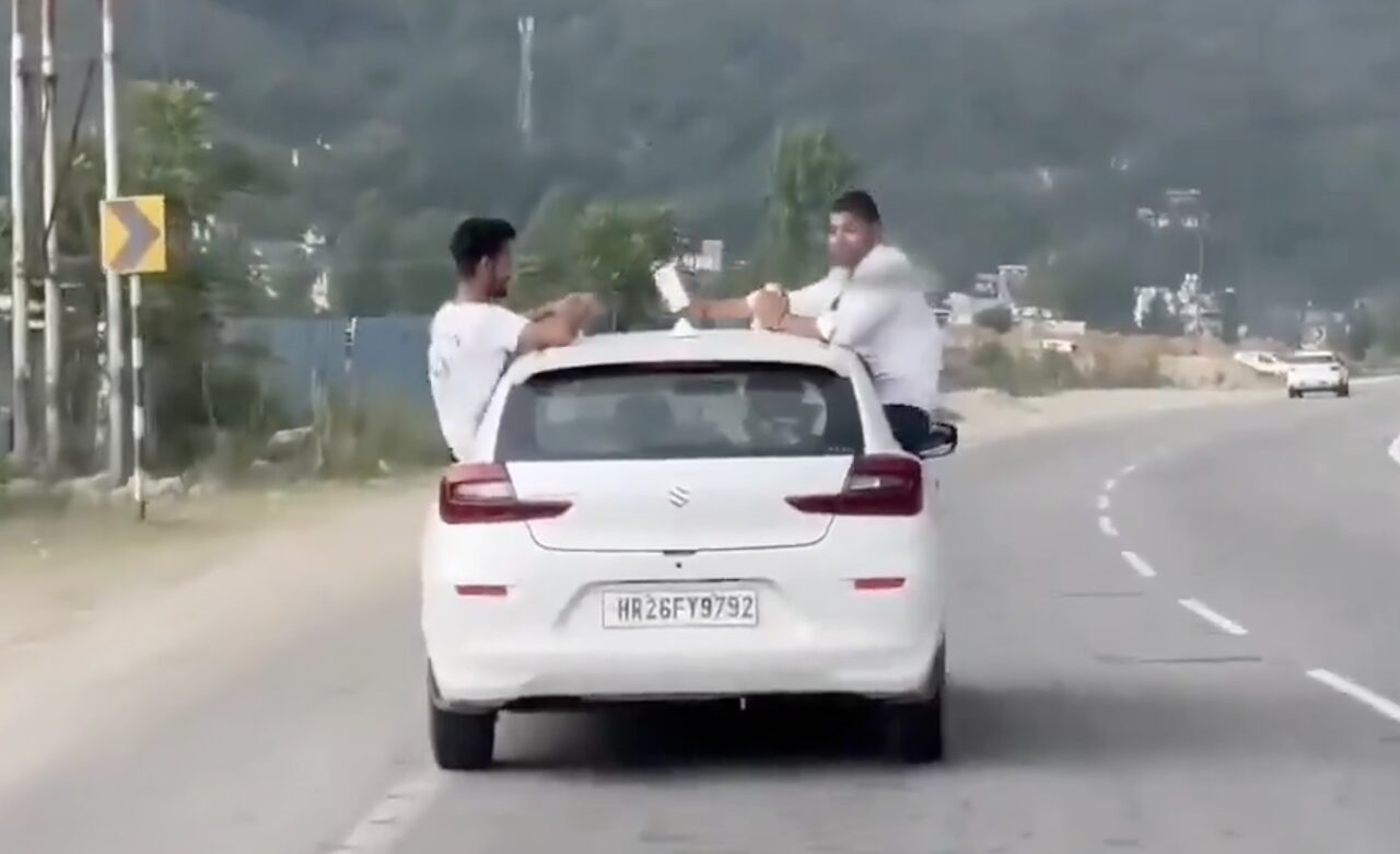 Reckless Tourist Behavior Caught on Camera on Kiratpur-Manali Four-Lane