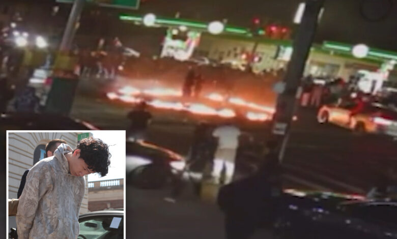 Reckless driver who allegedly spun around in BMW during viral, fiery NYC car meet-up is busted: cops