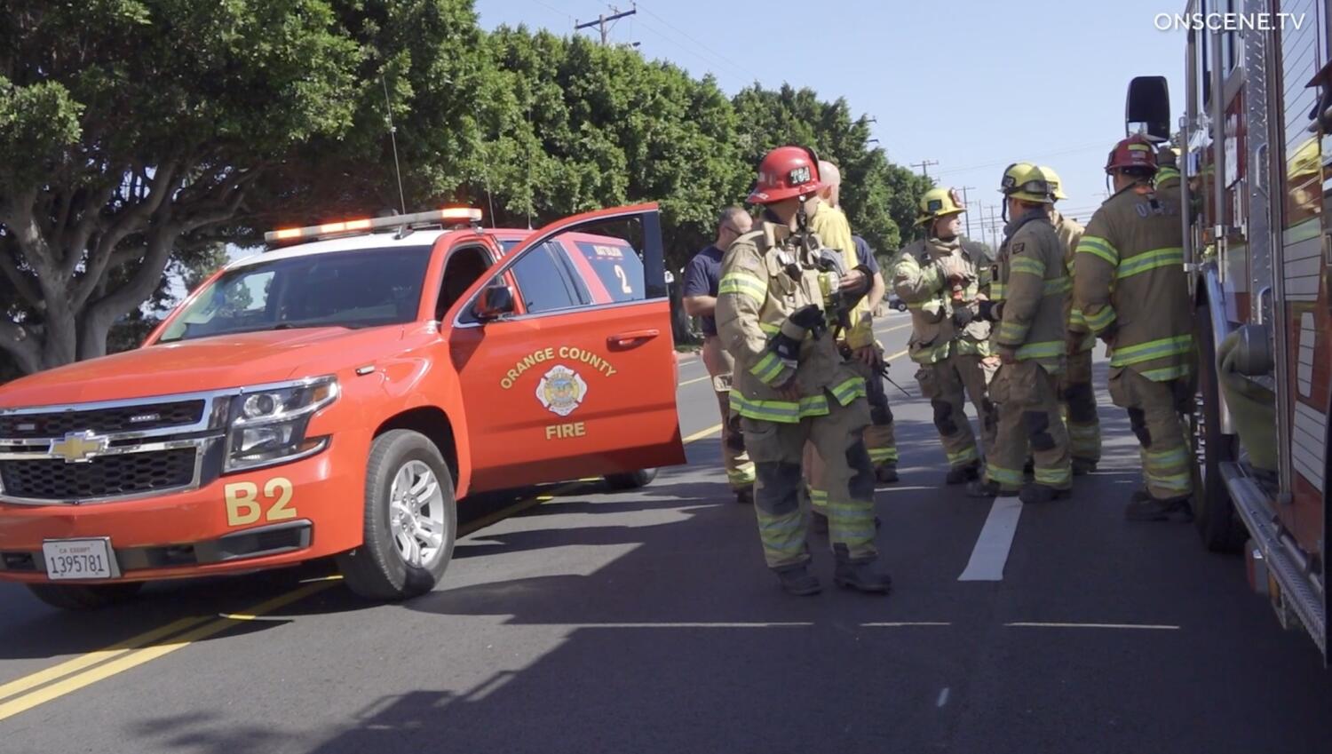 Residents evacuated as toxic chemical spews from tank at Garden Grove aerospace company