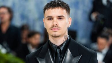 Romeo Beckham avoids bumping into brother Brooklyn as he skips event
