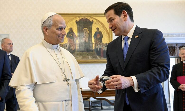 Rubio holds ‘constructive’ meeting with Pope Leo after Trump sends hard-line Iran message to Vatican