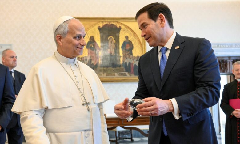 Rubio meets with Pope Leo at the Vatican, discuss ‘peace’ in the Middle East