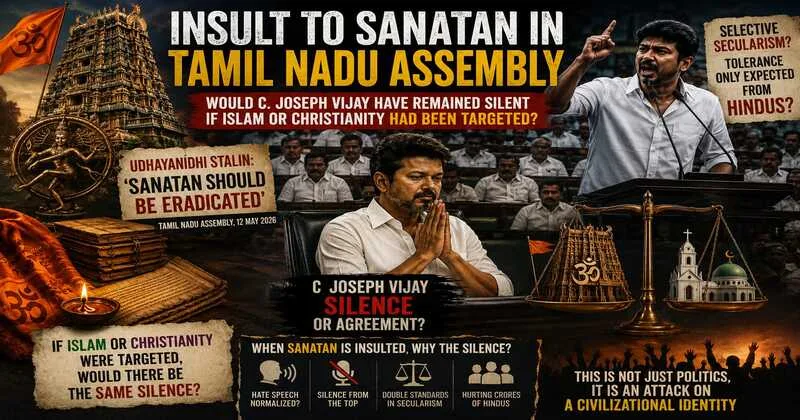 Sanatan Row in TN Assembly: CM Vijay’s silence sparks debate
