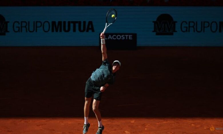 Sinner says adrenaline drives him past fatigue in run to Madrid final