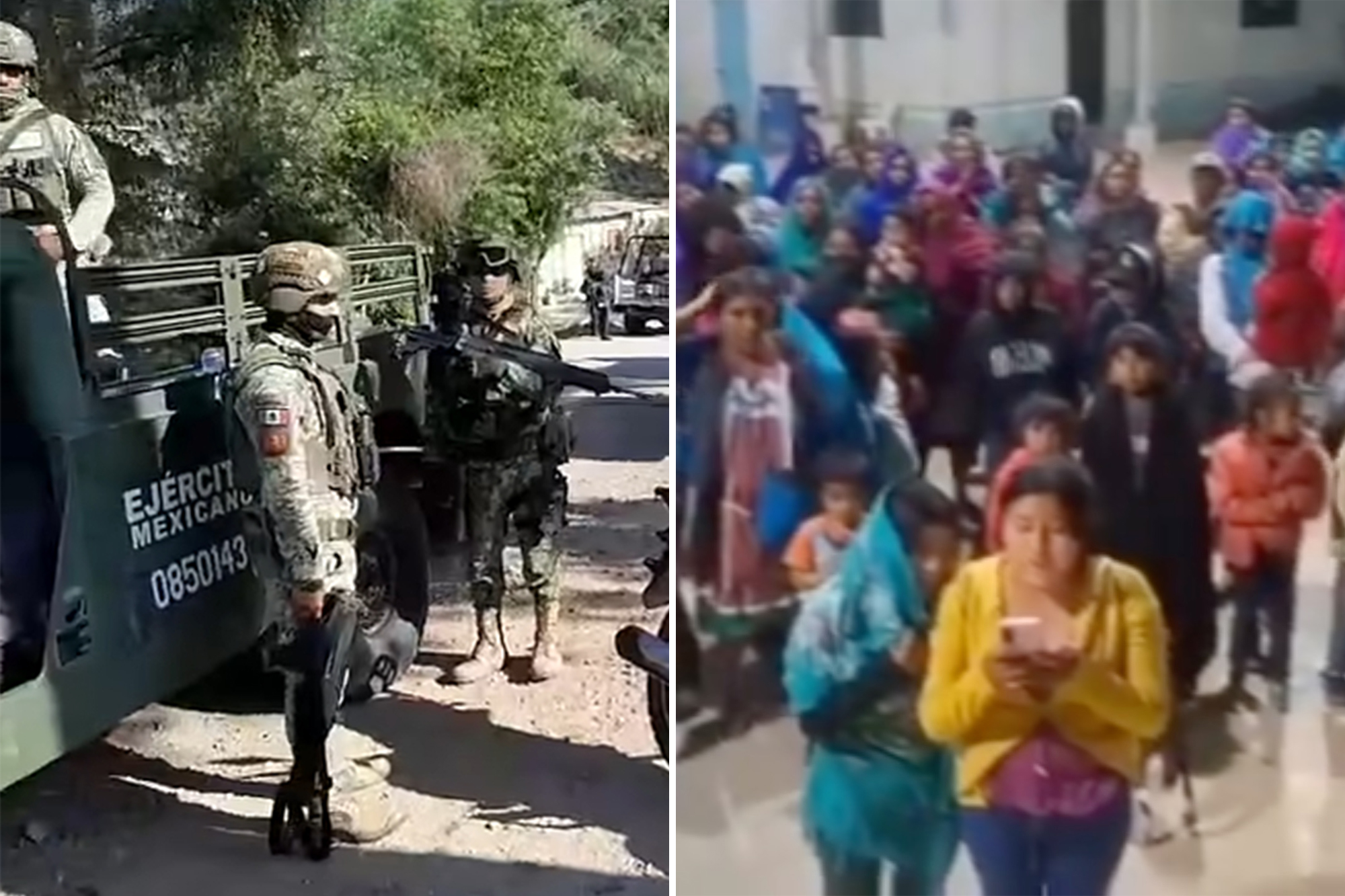 Surge of cartel violence in central Mexico forces between 800 and 1,000 families to flee homes
