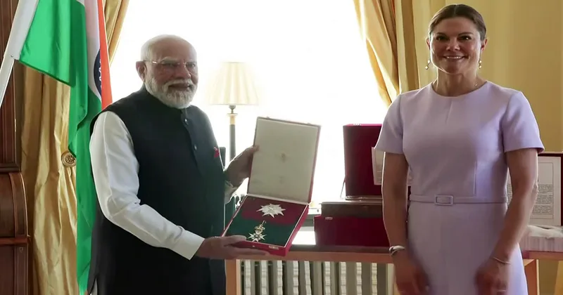 Sweden confers ‘Polar Star Commander Grand Cross’ on PM Modi