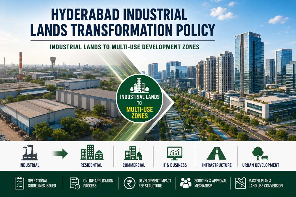 Telangana Issues Operational Guidelines for Hyderabad Industrial Lands Transformation Policy (HILTP) | Telangana Tribune